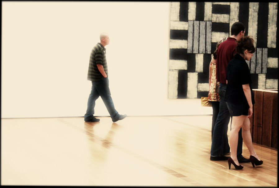 High Museum of Art – Woman in Heels, Man in Stripes