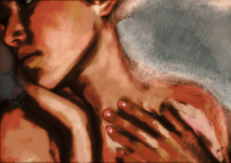 Girl with Pink Fingernails