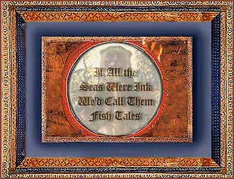 if all the seas were ink we'd call them fish tales