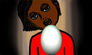 Pinocchio and the egg