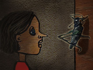 The story of Pinocchio and the Talking Cricket.
