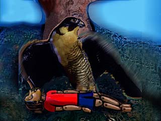 The Lovely Maiden with Azure Hair sends for the poor Marionette, puts him to bed, and calls three Doctors to tell her if Pinocchio is dead or alive .
