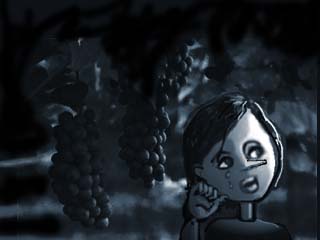 Pinocchio is caught by a Farmer, who uses him as a watchdog for his chicken coop 

.
