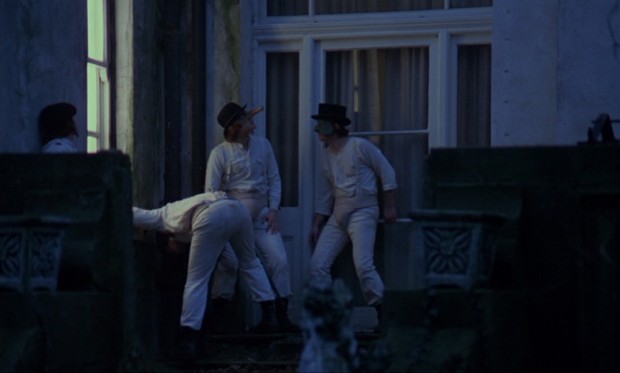 A Clockwork Orange - The rear of the cat woman's house