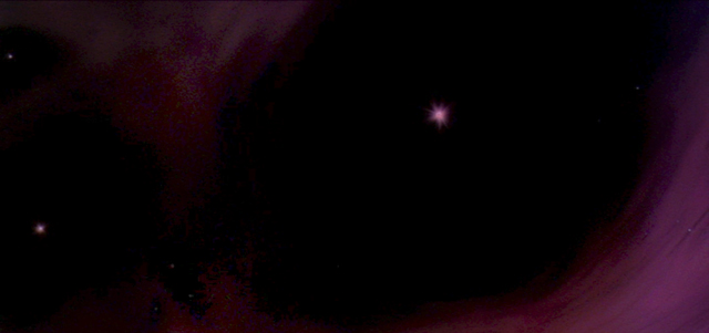 Semblance of eyes in 2001's cosmos
