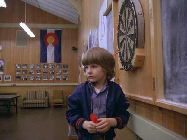 The Shining - Danny turns to see the girls in the Game Room