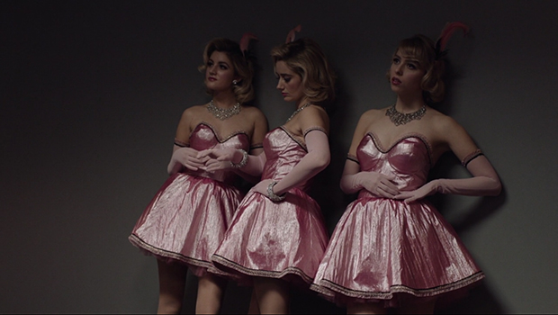Women in pink
